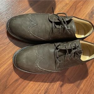 REDUCED PRICE-Johnston & Murphy Men’s Dark Brown Nubuck Wingtips